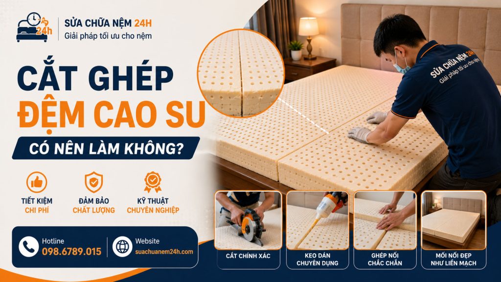 Có nên cắt ghép đệm cao su không