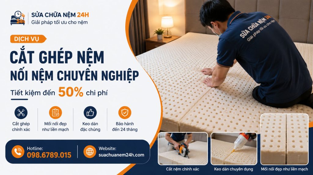 Dịch vụ cắt ghép đệm cao su