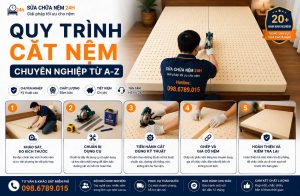 Quy trình cắt ghép nệm kymdan
